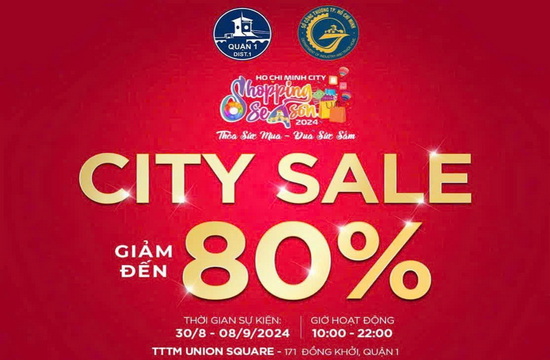 Sự kiện Shopping Season 2024 - City Sale giảm đến 80%