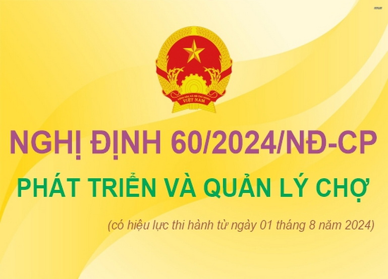 Nghị định 60/2024/NĐ-CP về phát triển và quản lý chợ