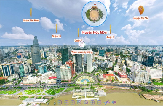 Bản đồ du lịch tương tác thông minh 3D/360 Thành phố Hồ Chí Minh - Map 3D/360