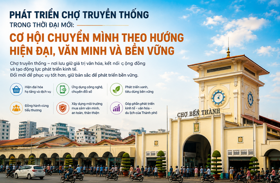 Phát triển chợ truyền thống: Hiện đại, văn minh và bền vững